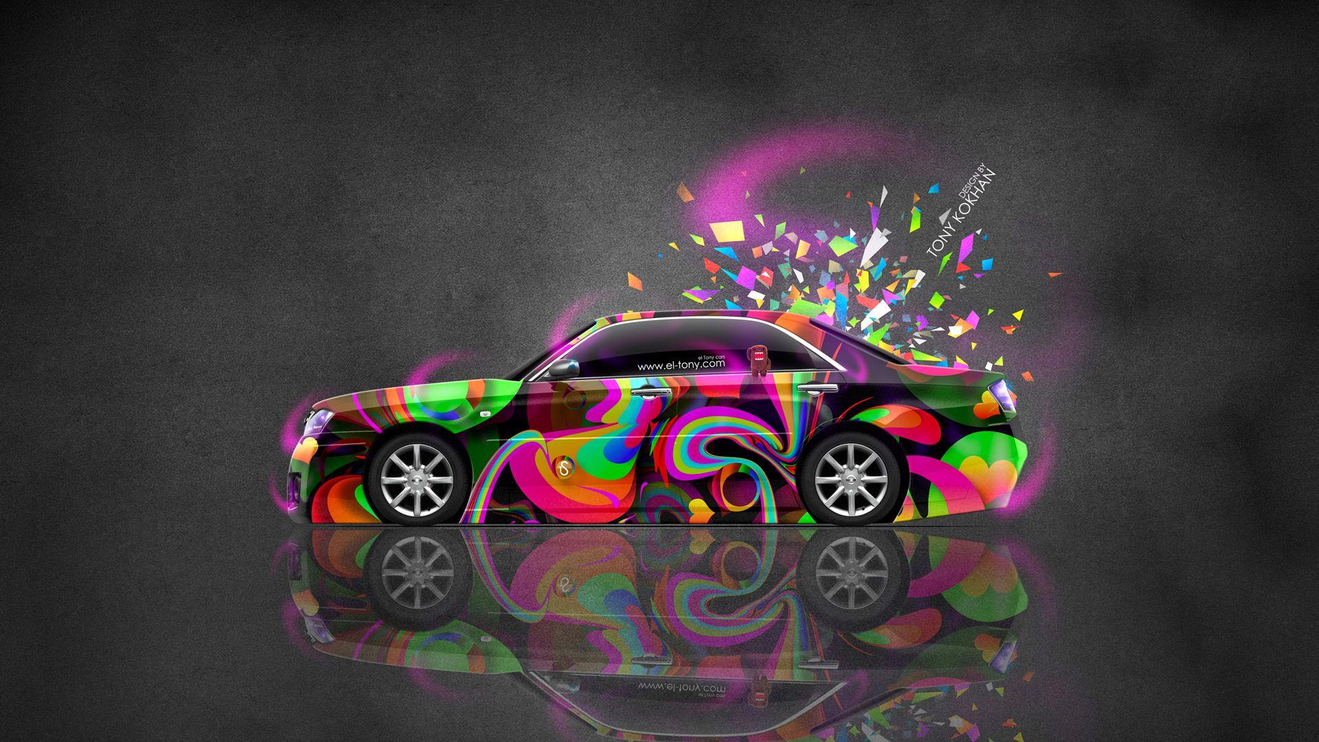 Nissan Cedric JDM Tuning Side Domo Kun Toy Car 2015 Art Multicolors