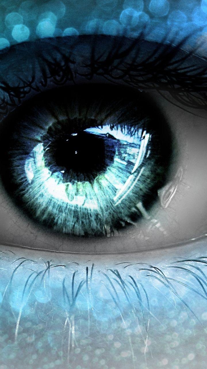 Beautiful Blue Green Eye Galaxy S3 Wallpaper (720x1280)