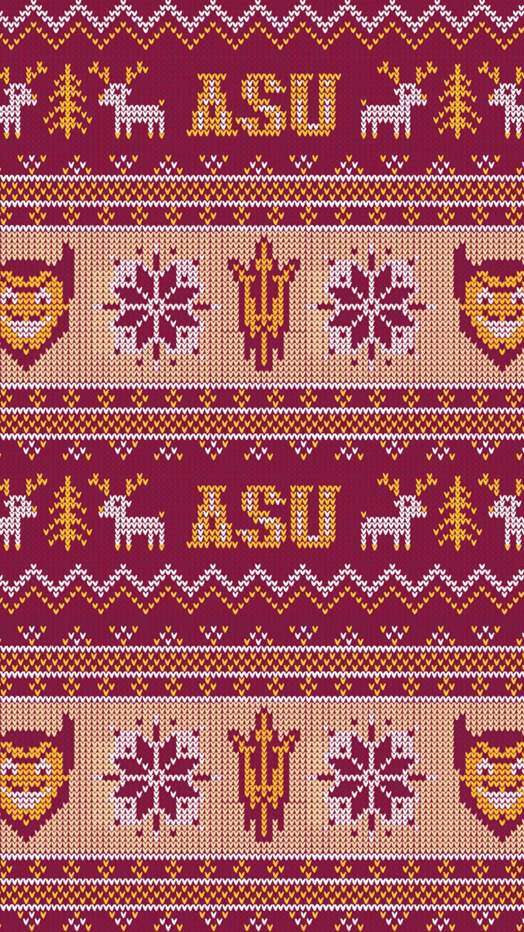 Ugly Sweater Holiday ASU Desktop Wallpaper