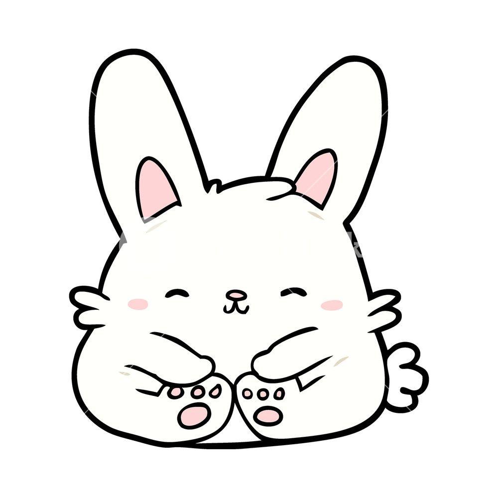 Cute Cartoon Bunny Rabbit Royalty Free Stock Image