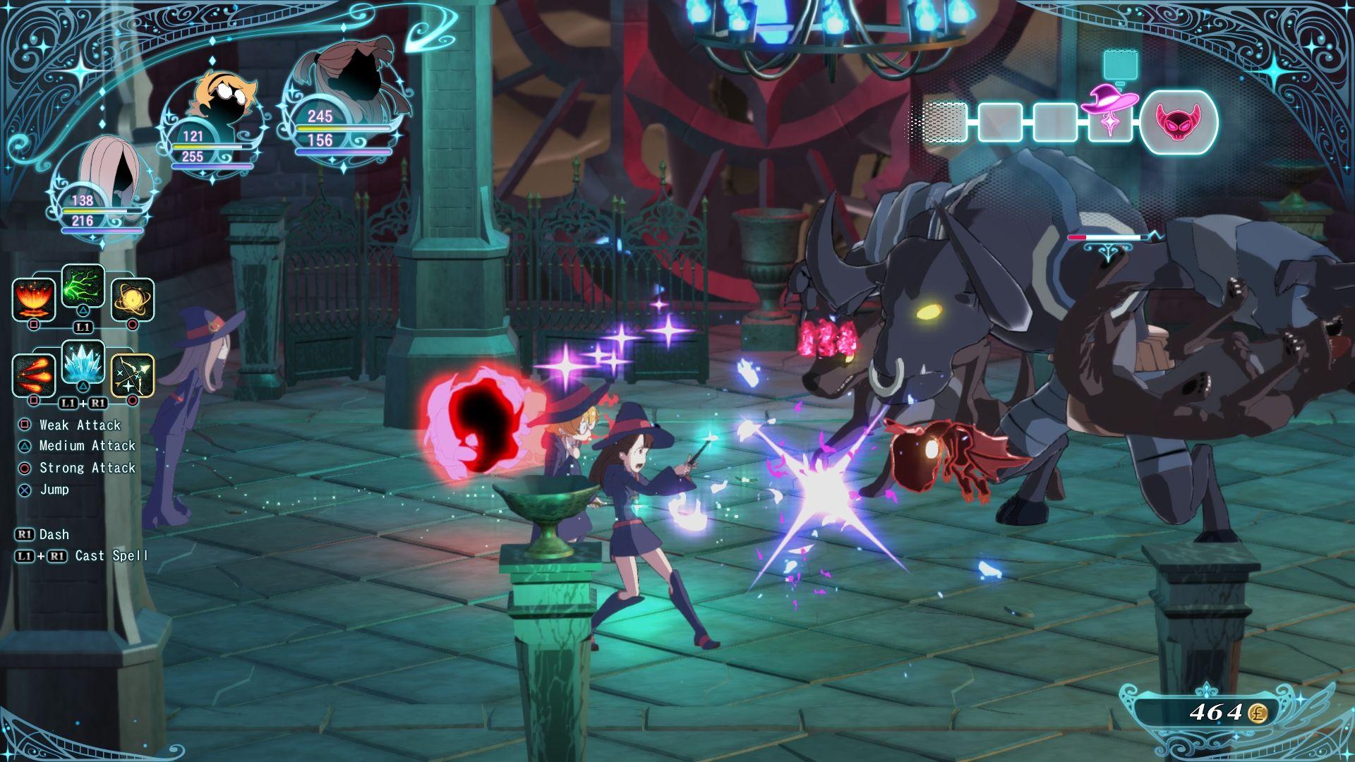 Gameplay screenshots from LWA: Chamber of Time. Little Witch