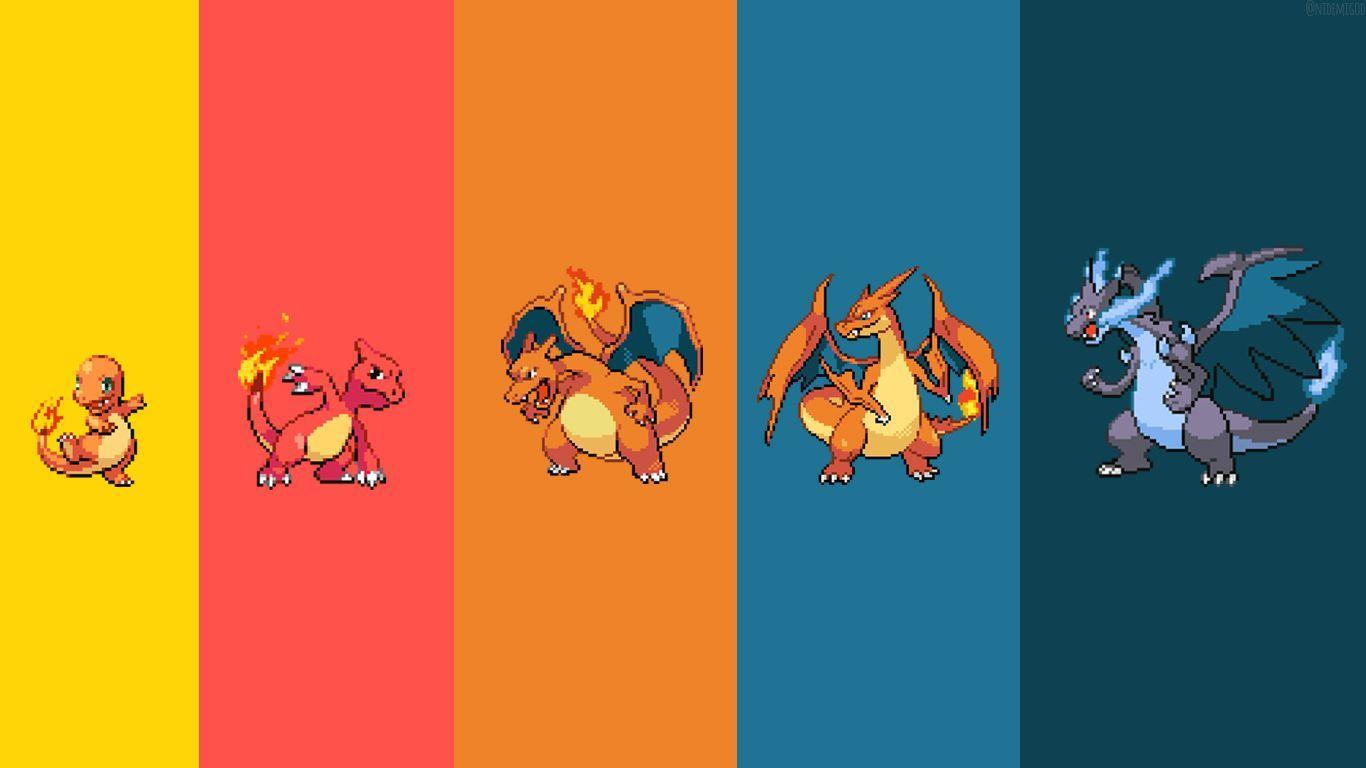 Wallpaper evolução charmander. Papéis de Parede (Pokémon)