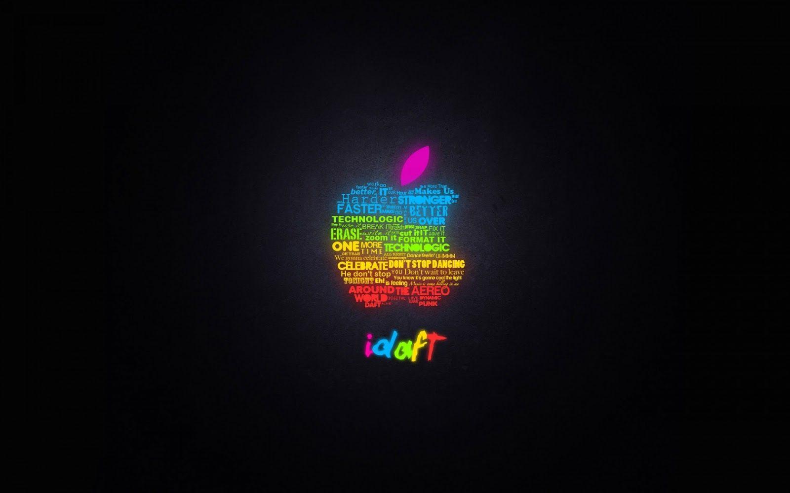 Cool Wallpaper Apple Logo Black Background