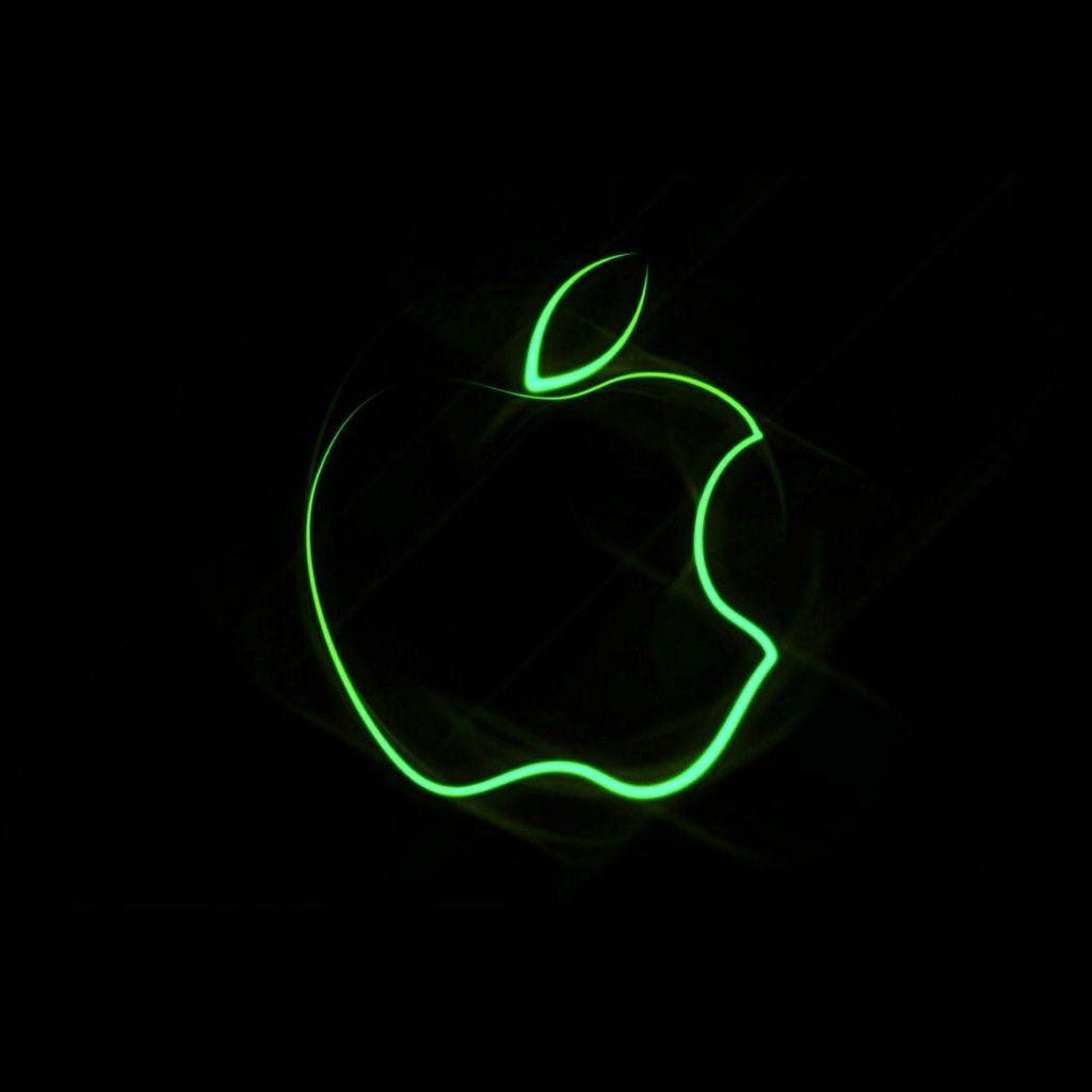 iWallpaper glowing logo background. iPad and iPhone wallpaper