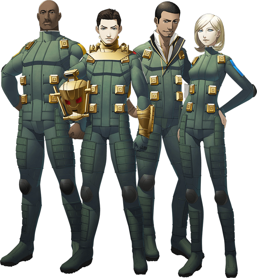 Updated versions of Doomguy and the crew. Megami Tensei