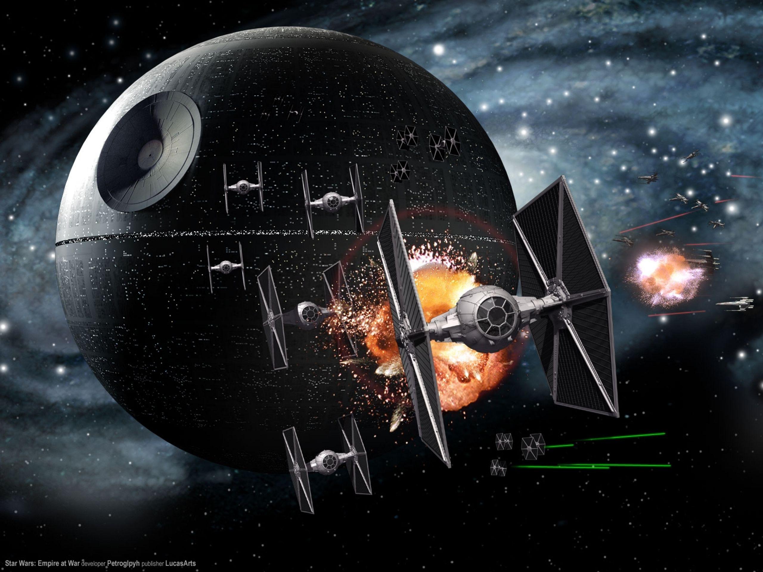 Star Wars Death Star TIE Fighter HD Wallpaper. Download Free HD