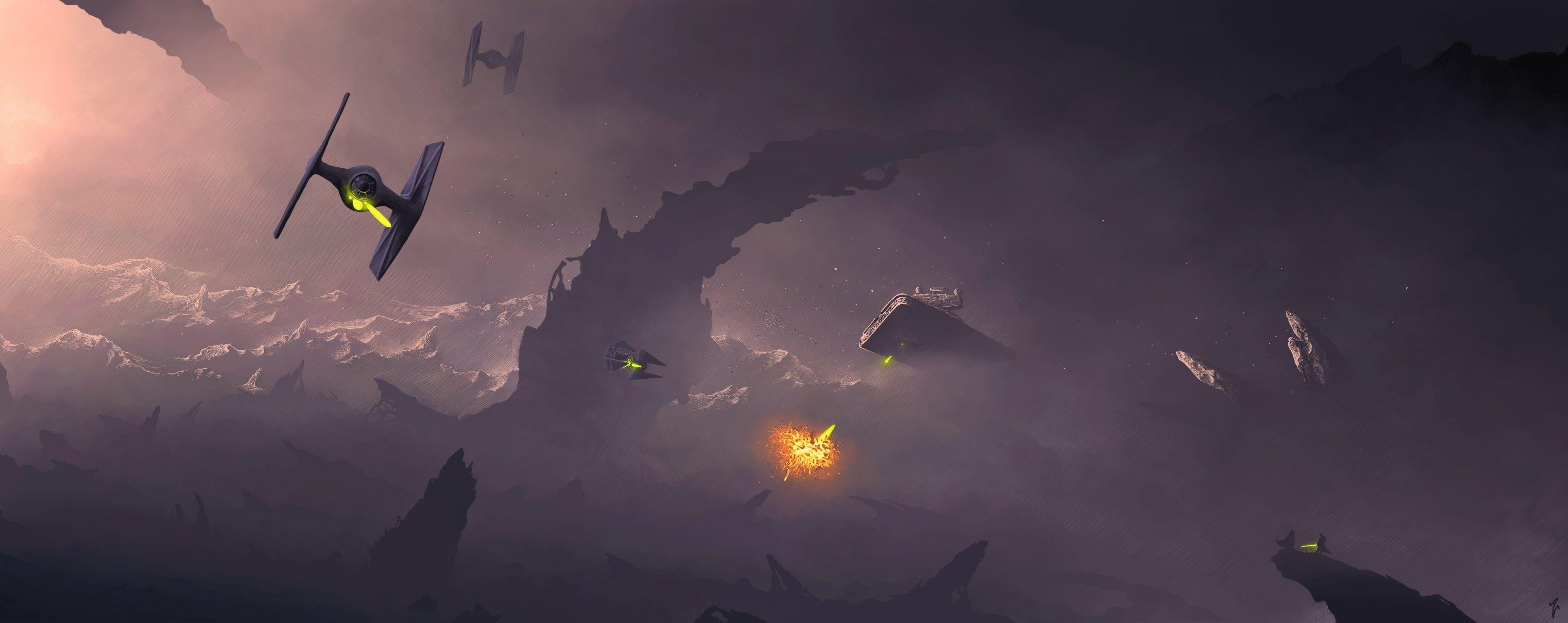 Star Wars TIE Fighter HD wallpaper