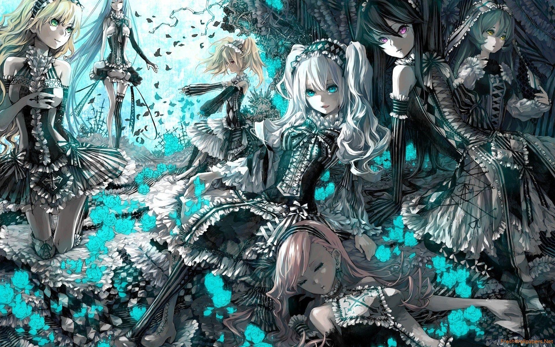 anime gothic girl wallpaper