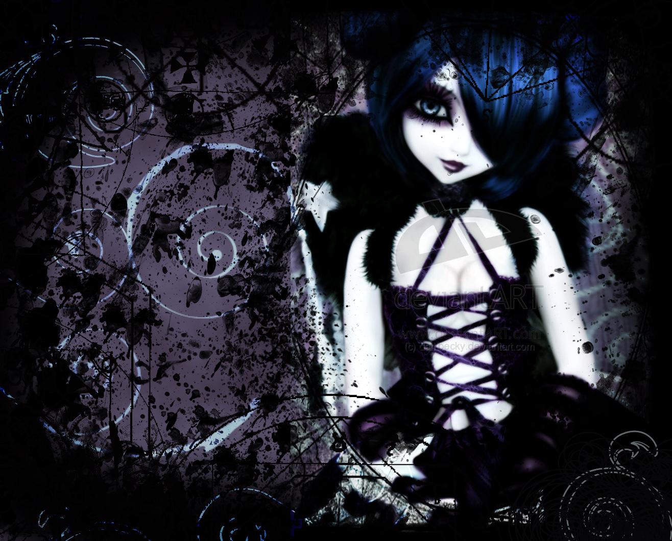 Anime Gothic Girl 1 wallpaper from Gothic Girls wallpaper