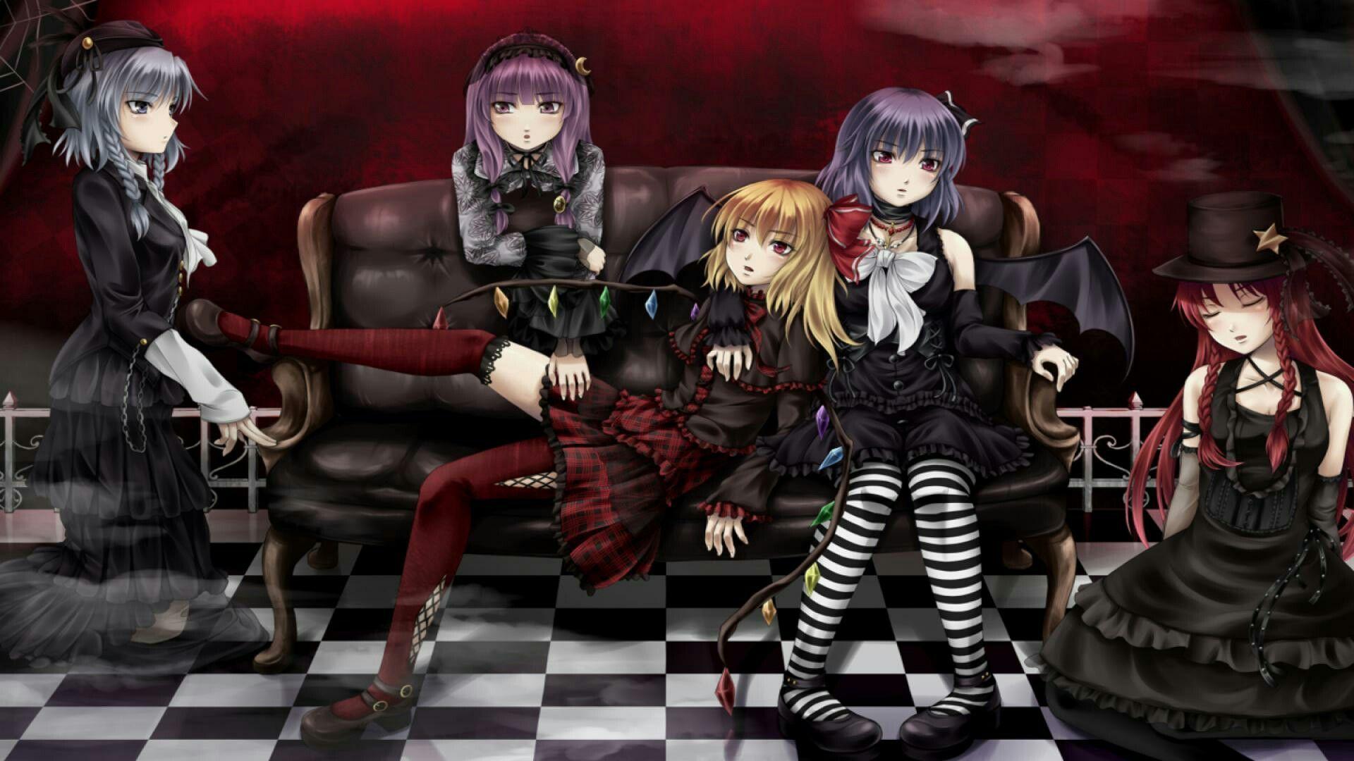 Anime gothic girls. Gothic inspired anime. Gothic