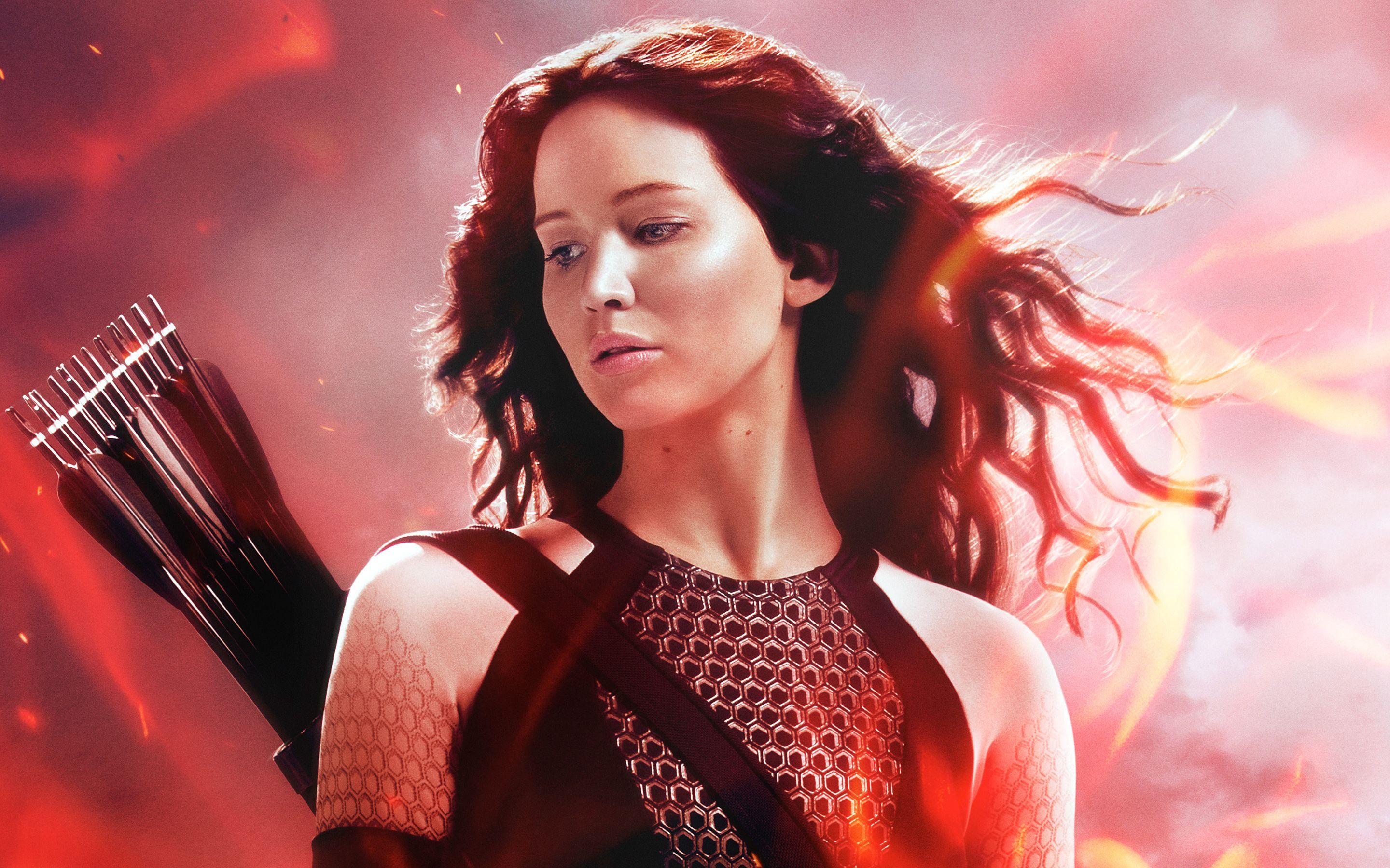 Katniss in The Hunger Games Catching Fire Wallpaper