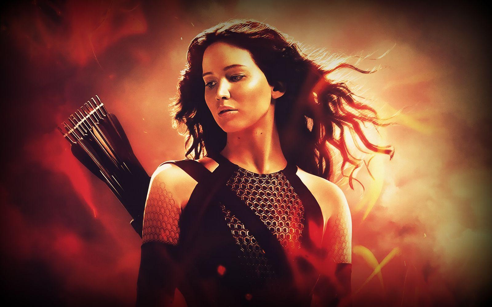 New wallpaper of Jennifer Lawrence as Katniss in Catching Fire