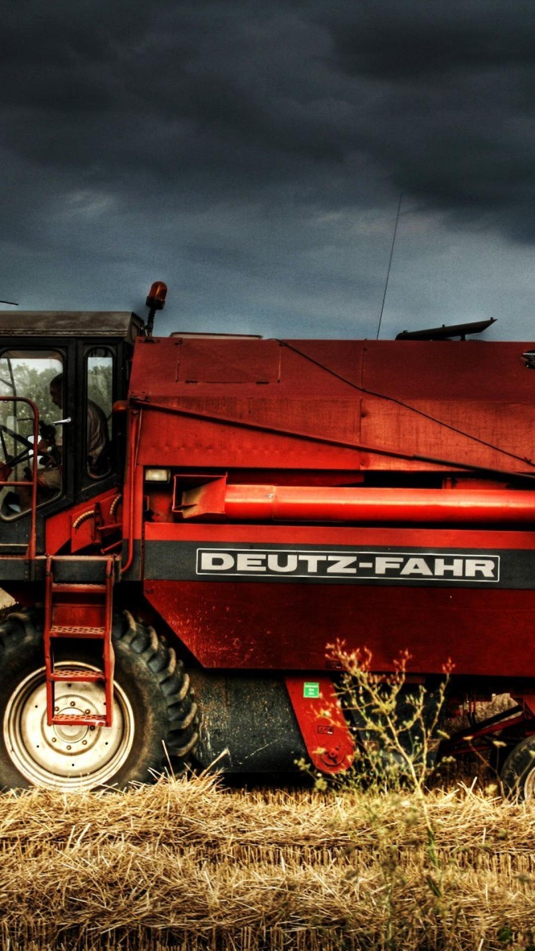 Deutzfahr combine harvester farm harvest wallpaper