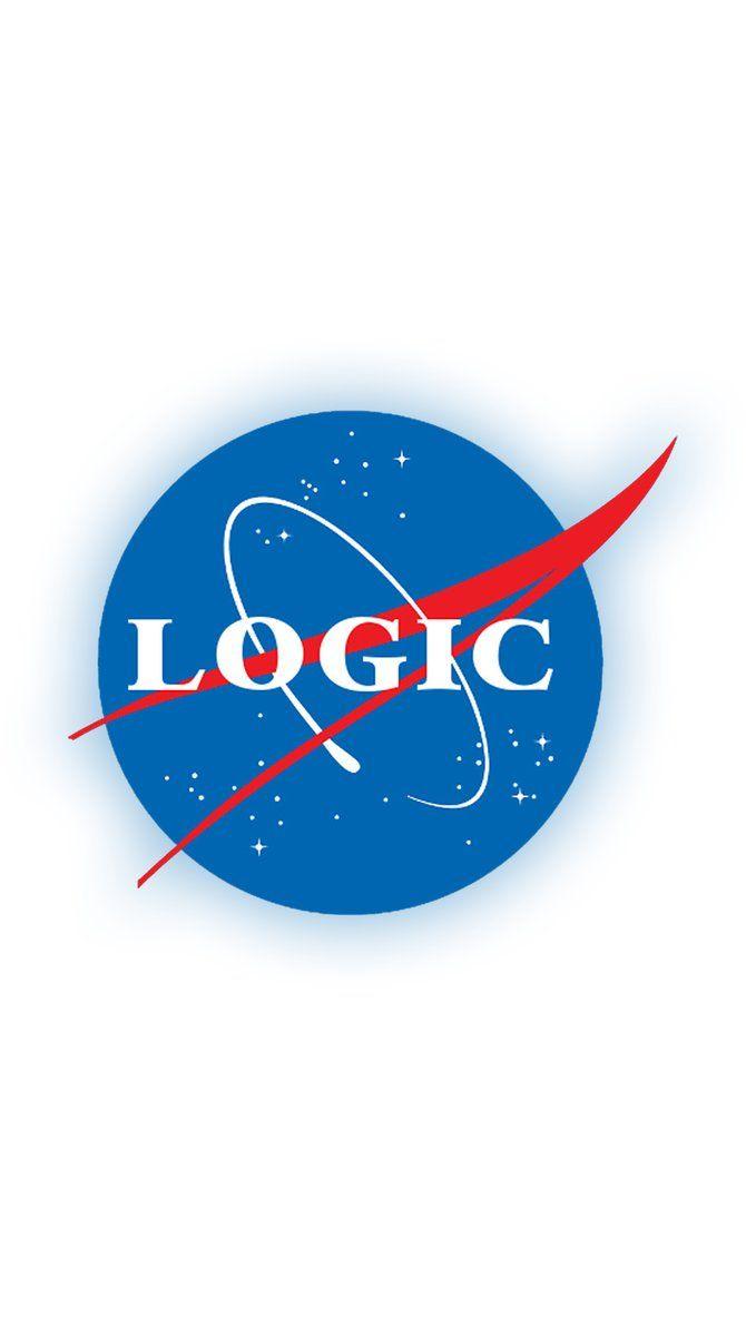 Logic NASA Style Logo Wallpaper (Mobile Size)