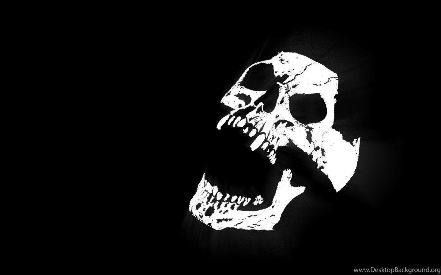 Black And White Skull Wallpaper HD Wallpaper Pretty Desktop Background