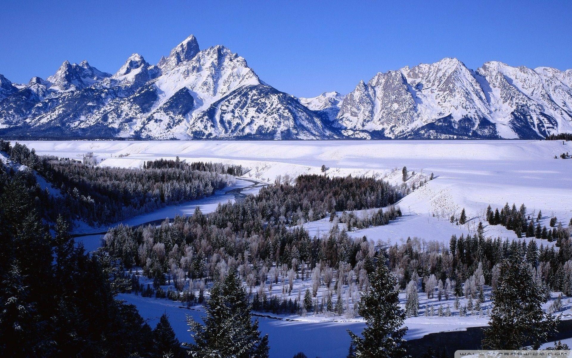 Snowy Mountains ❤ 4K HD Desktop Wallpaper for 4K Ultra HD TV • Wide