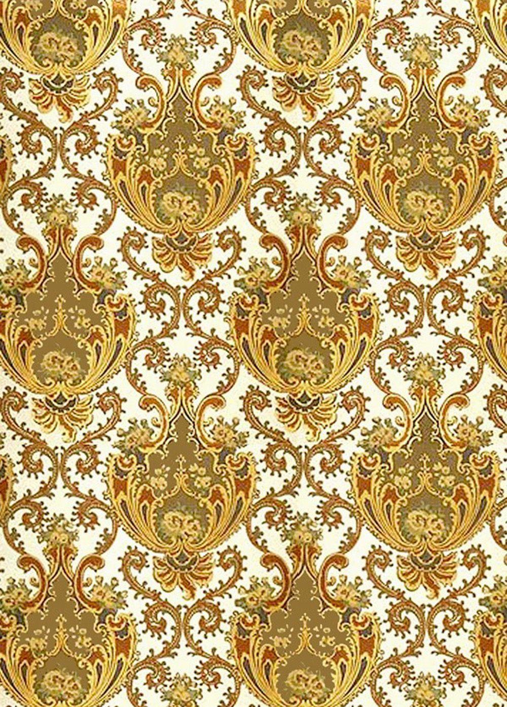 Rococo wallpaper. The emphasis in this wallpaper is clearly on