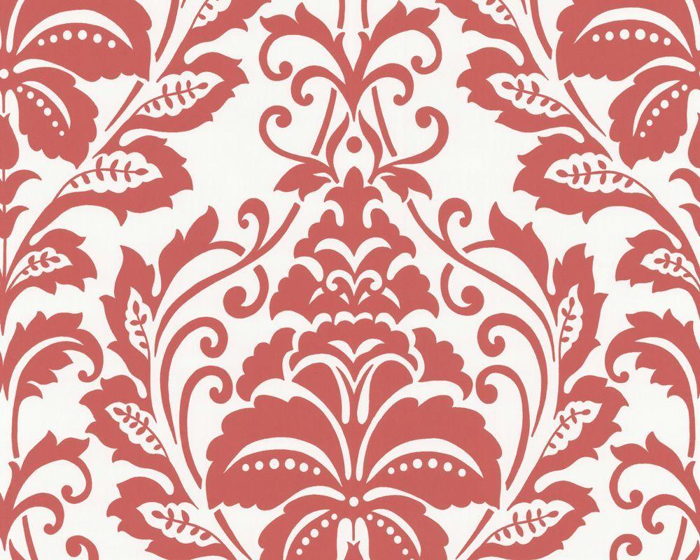 Louis Red Damask Wallpaper Victorian Wallpaper by Brewster 1000×800