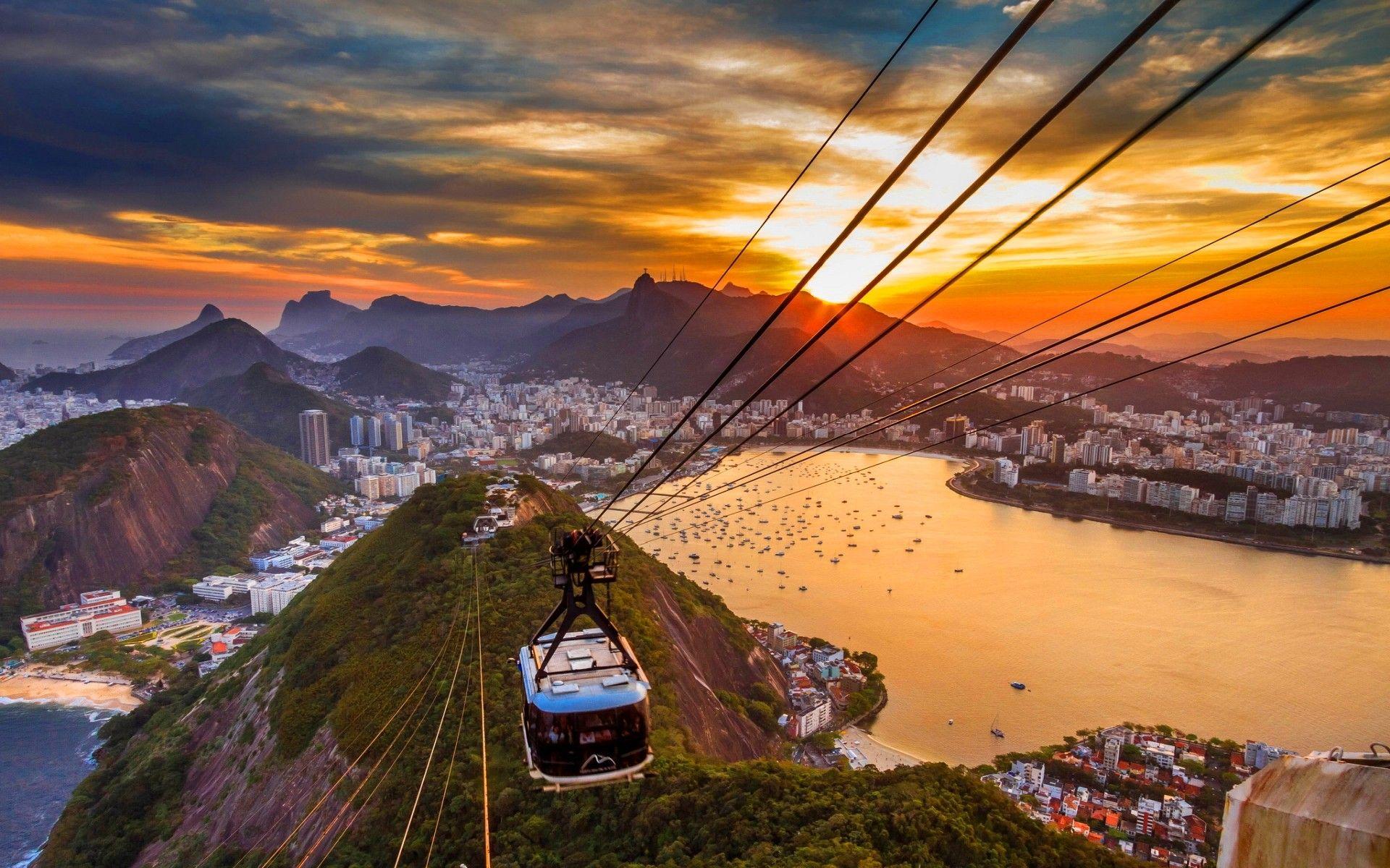 Photo of Rio de Janeiro from the top of Sugarloaf Mountain