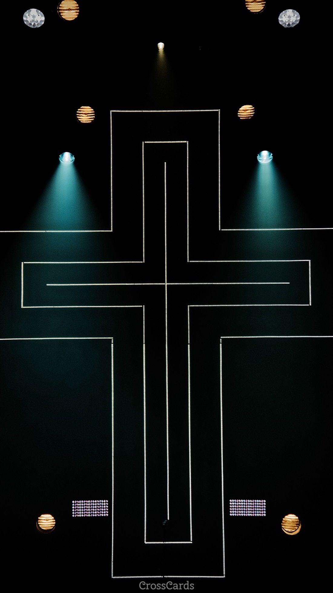 Neon Cross Wallpaper and Mobile Background