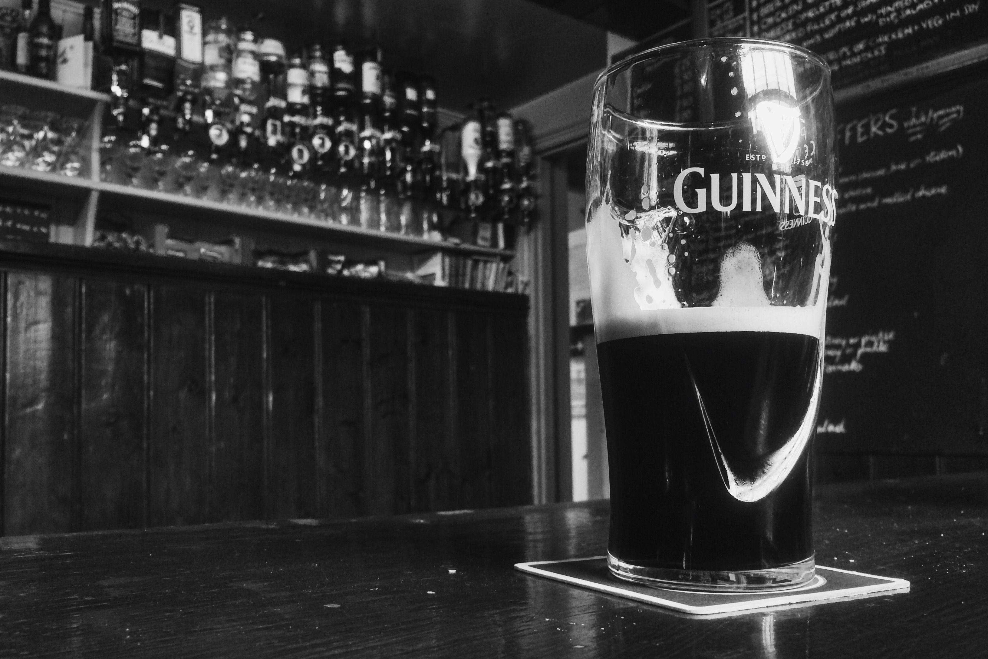 guinness print clear drinking glass free image