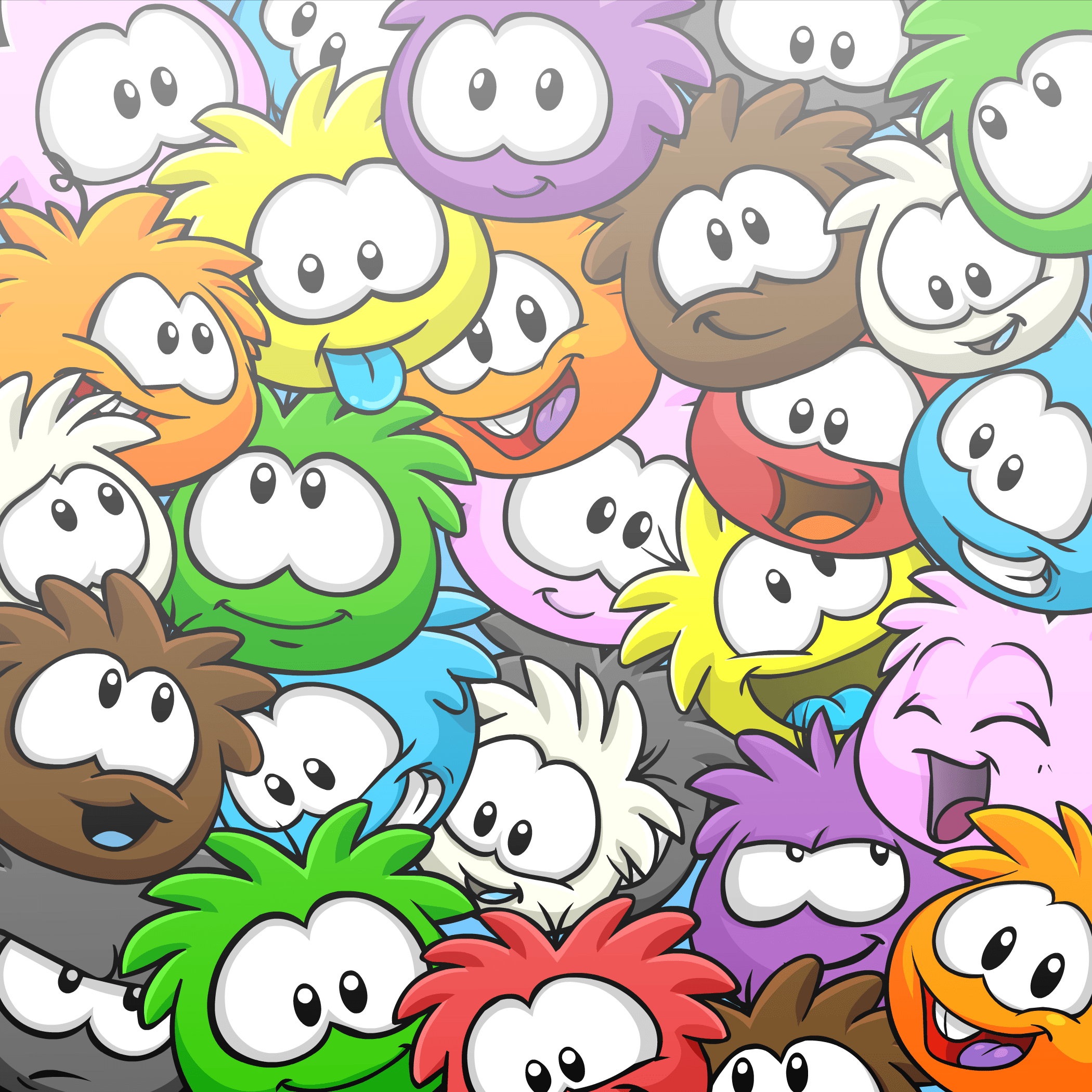 Pile of Puffles Background