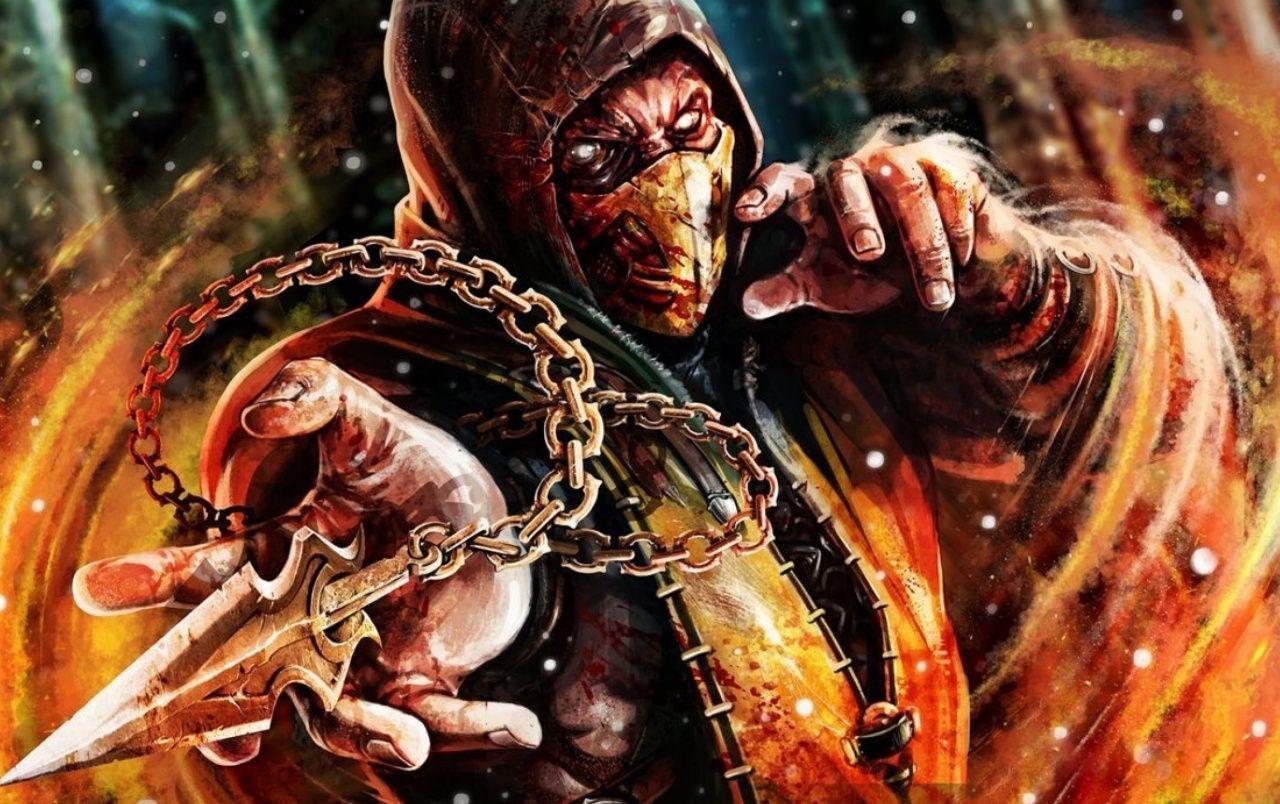 Scorpion Mortal Kombat X wallpaper. Scorpion Mortal Kombat X stock