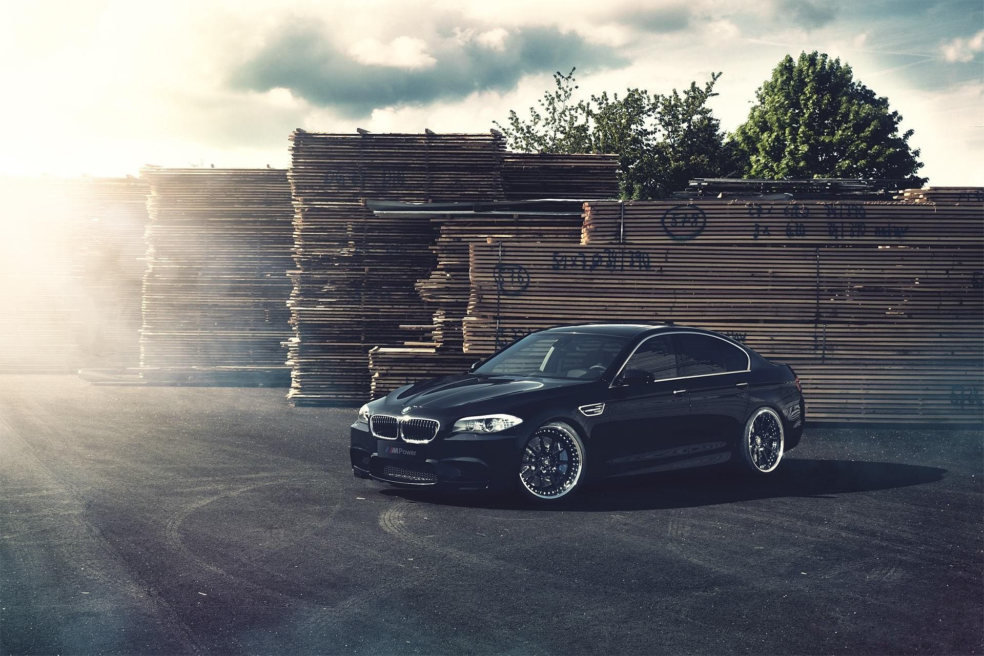 BMW M5 F10 Black Car wallpaper