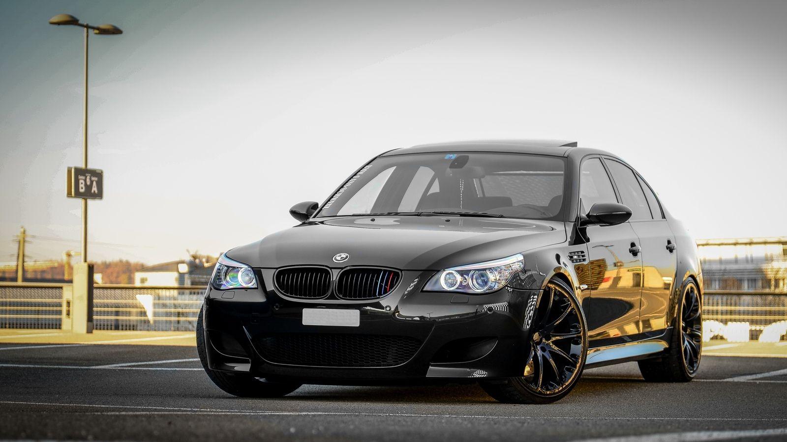 Download wallpaper bmw, m black, bmw, e the sky, parking, black