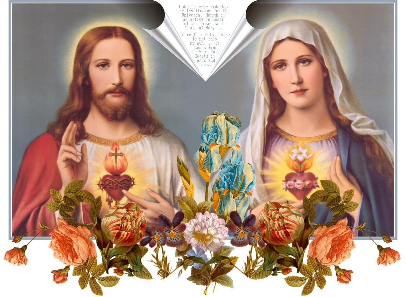 Jesus And Mary Wallpaper (Picture)