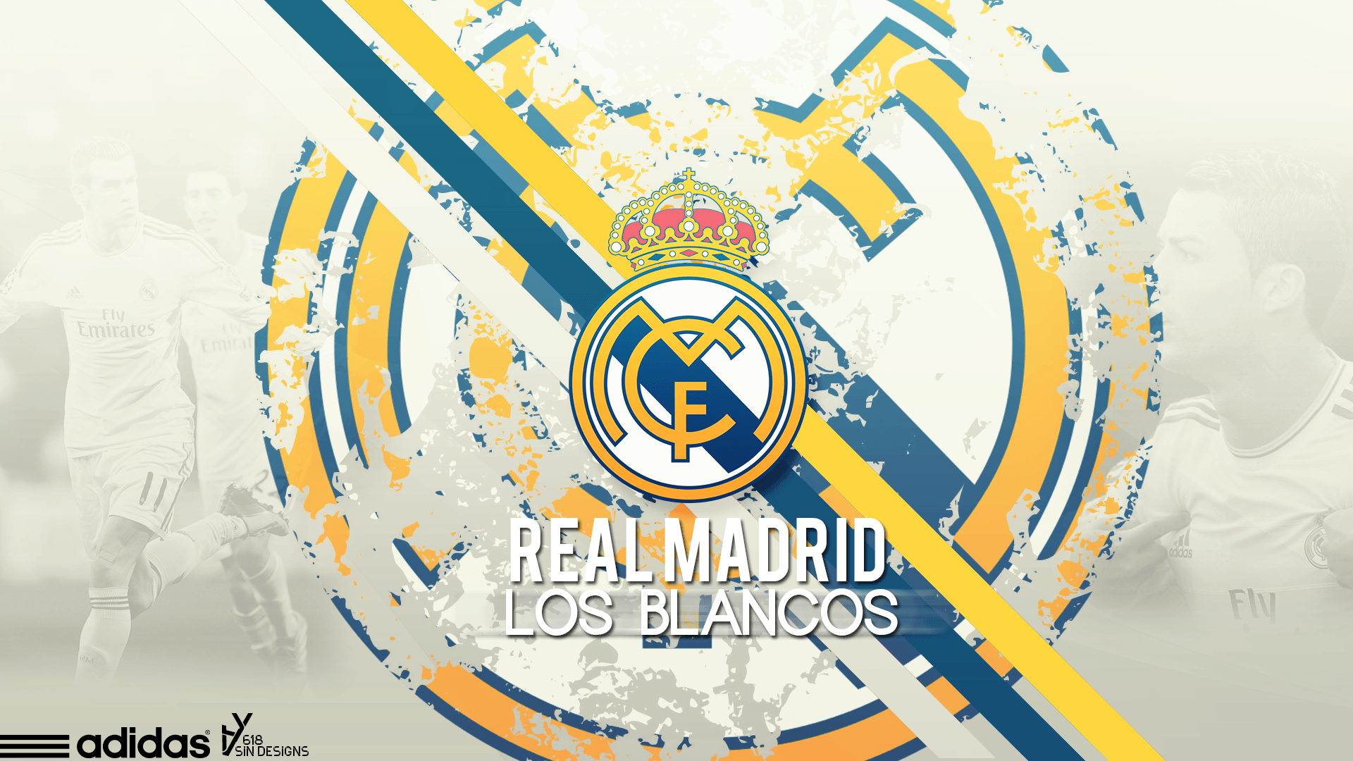 Real Club De Fútbol Real Madrid Wallpaper HD. Real madrid wallpaper, Real madrid logo wallpaper, Madrid wallpaper