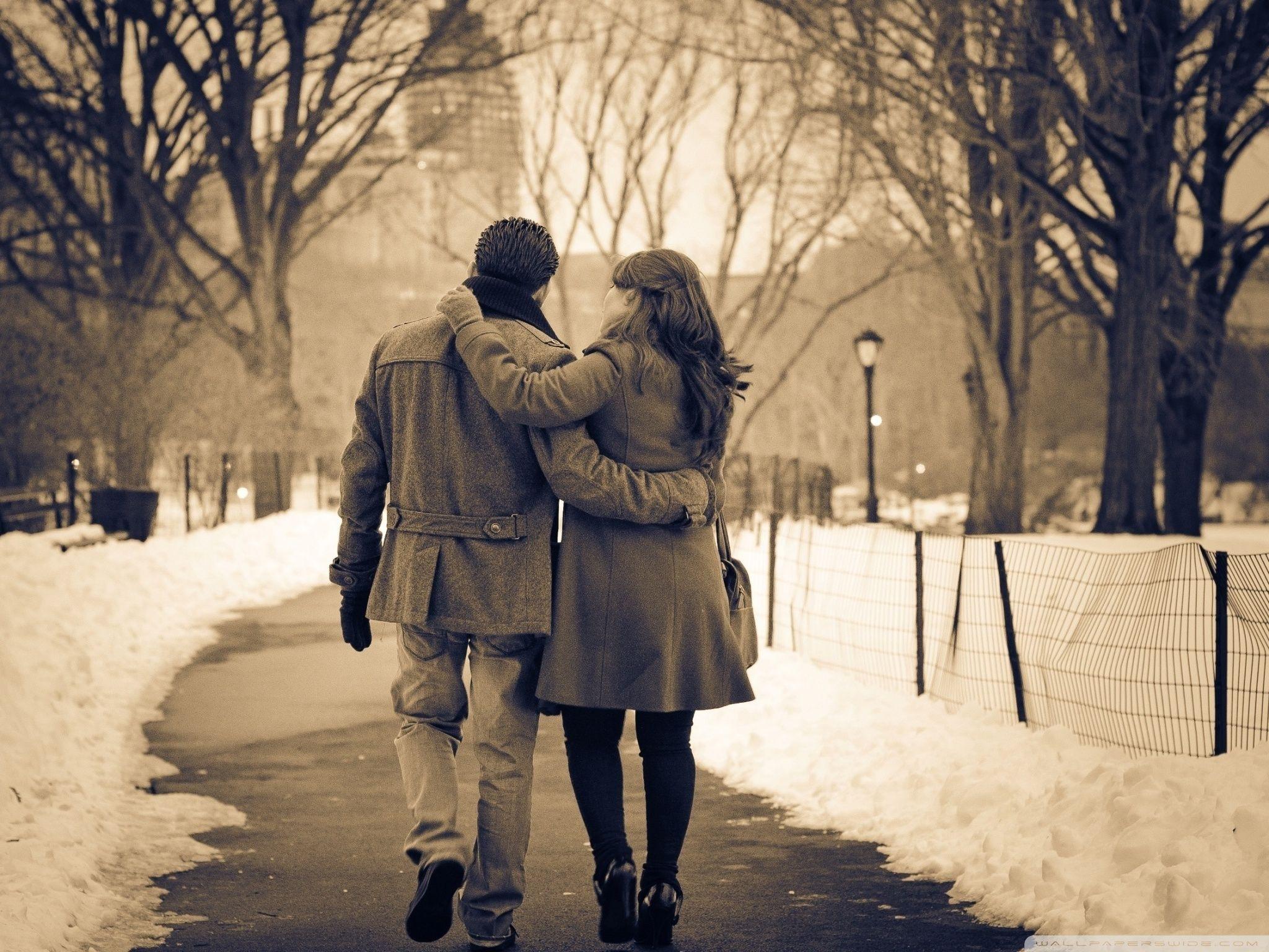 Romantic Walk In The Park ❤ 4K HD Desktop Wallpaper for 4K Ultra HD