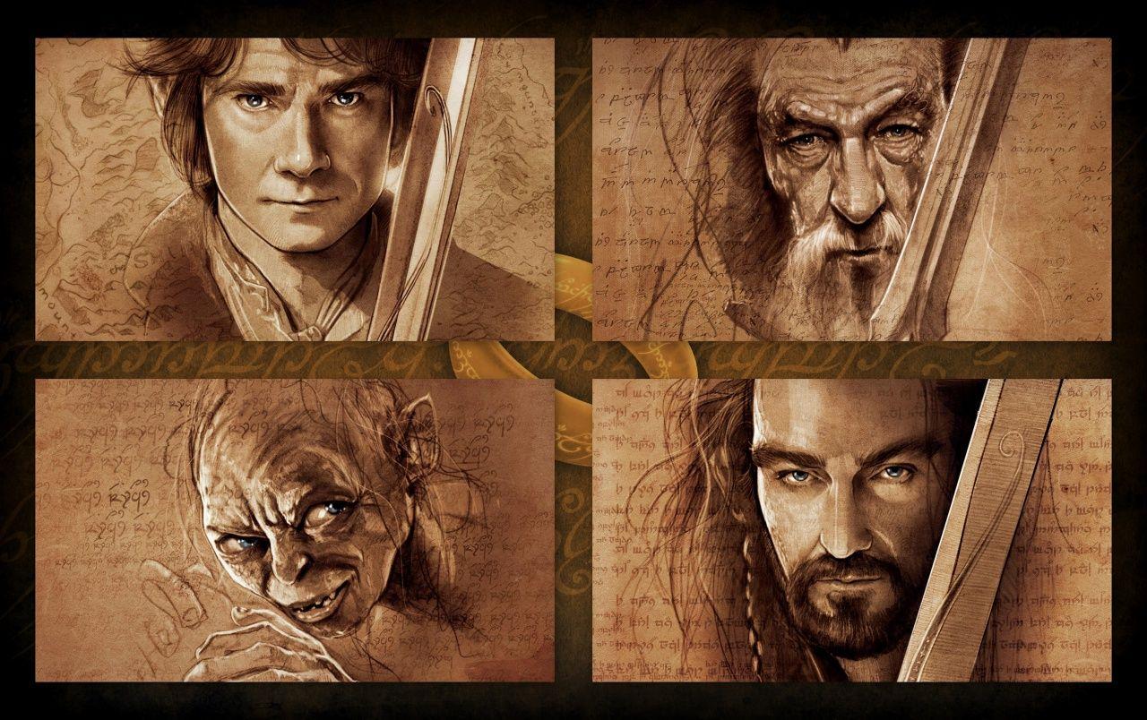 The Hobbit Characters Artwork wallpaper. The Hobbit Characters