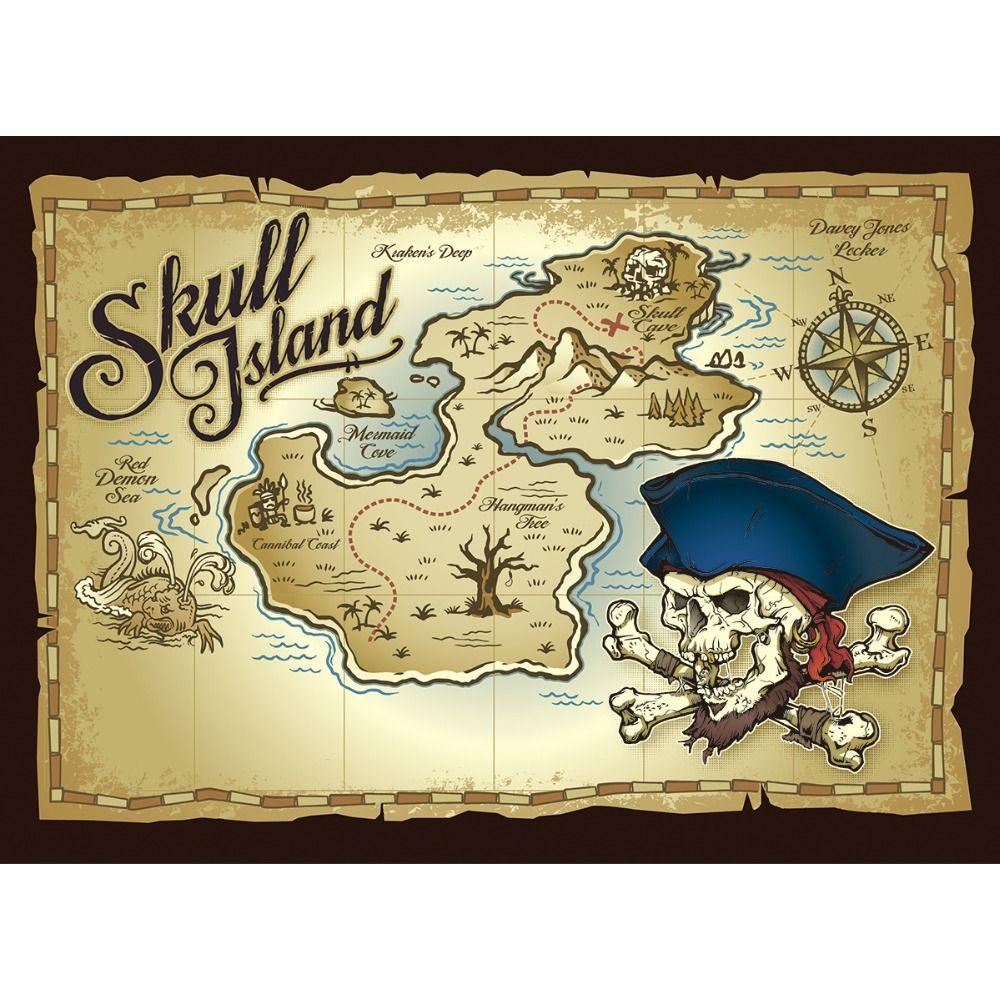 Allenjoy pirate photography backdrop travel map theme birthday party