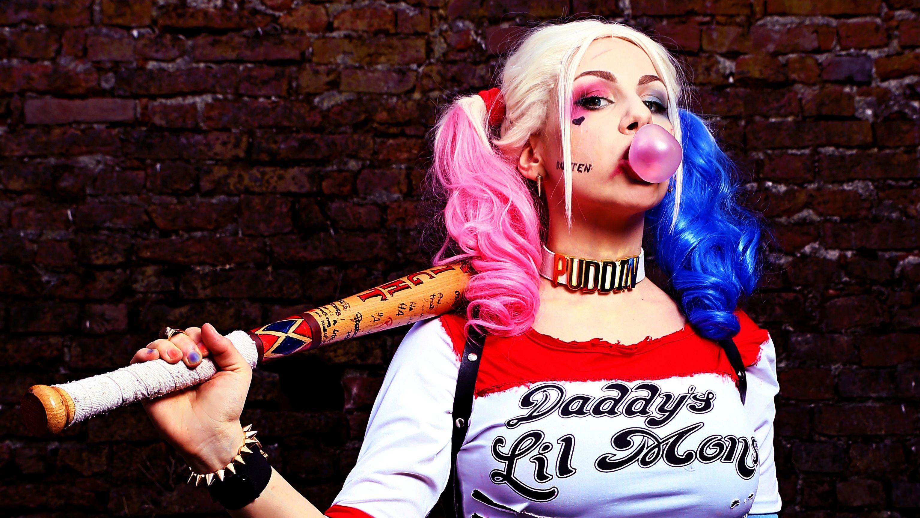 Wallpaper Harley Quinn, Cosplay, HD, Fantasy