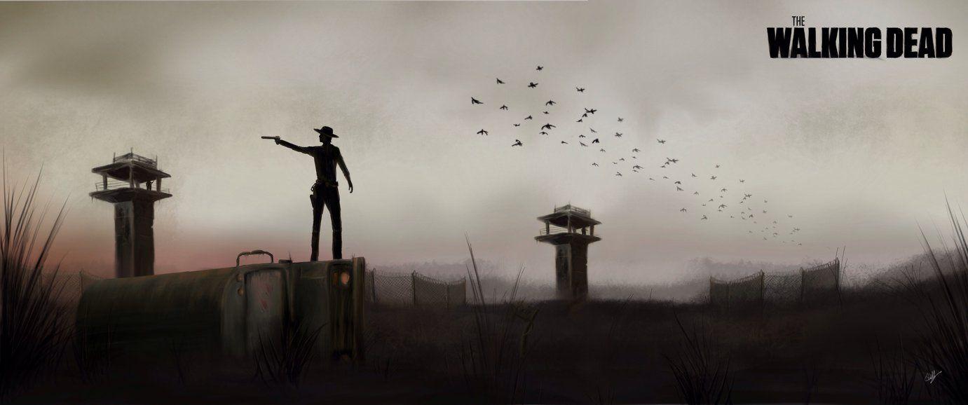 The Walking Dead Prison Watch iPad art