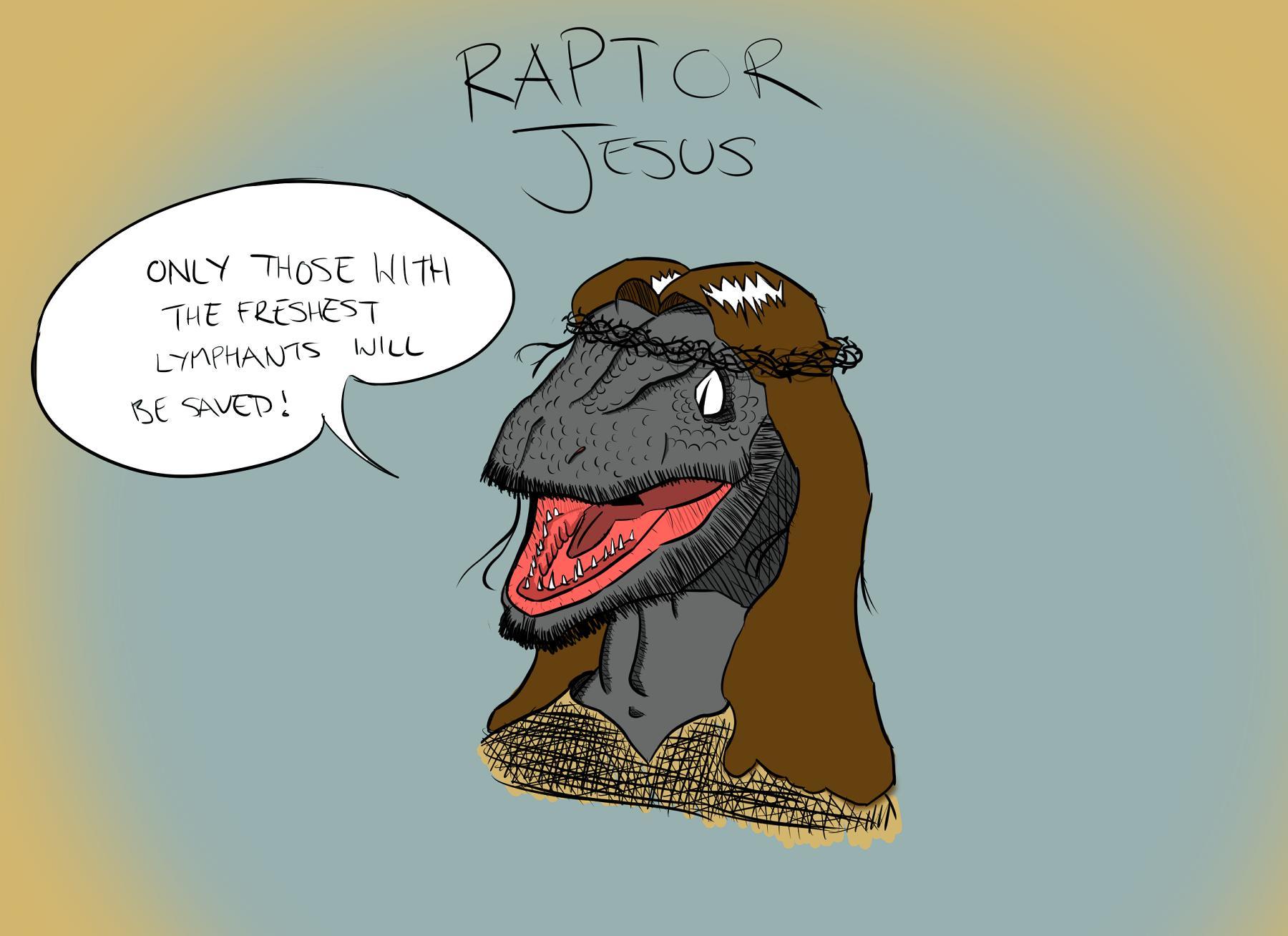 raptor jesus wallpaper