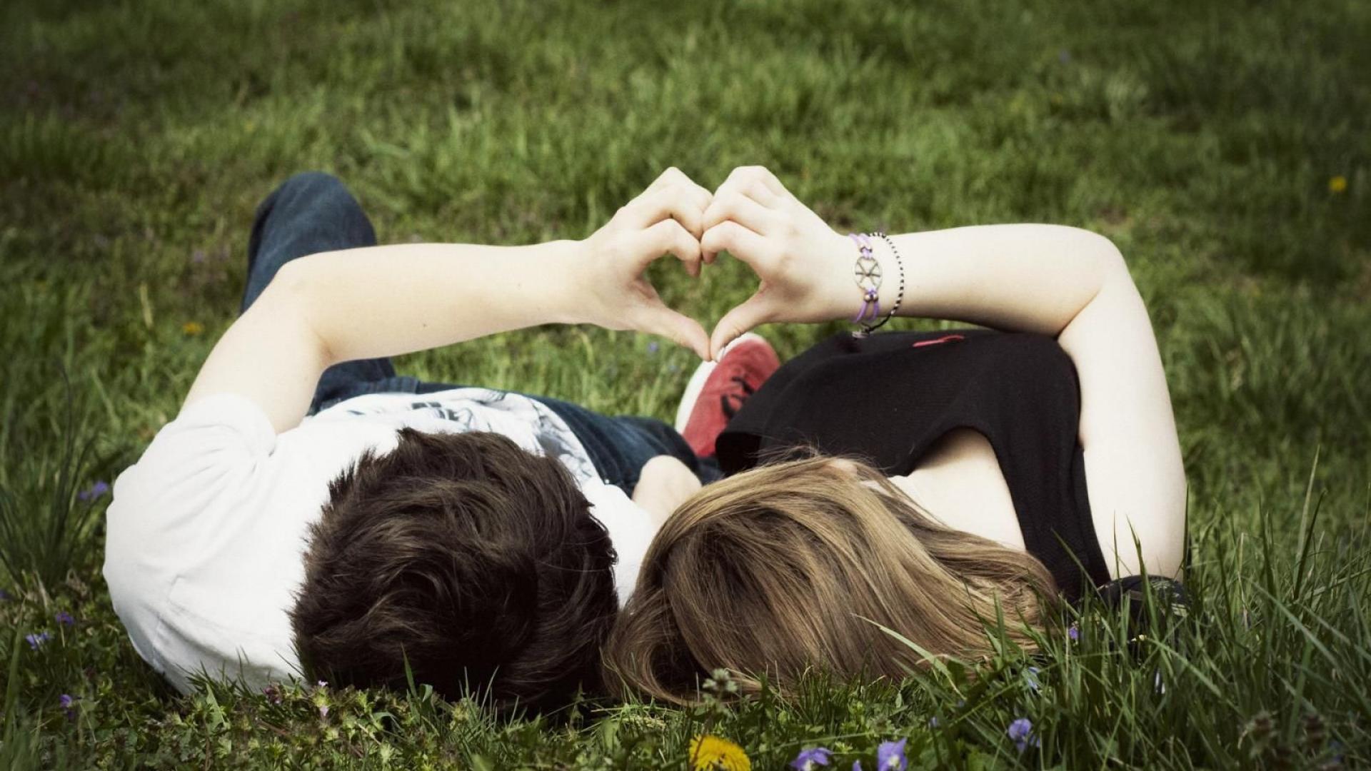 Couple Doing Romance in Garden Love HD Image wallpaper. love