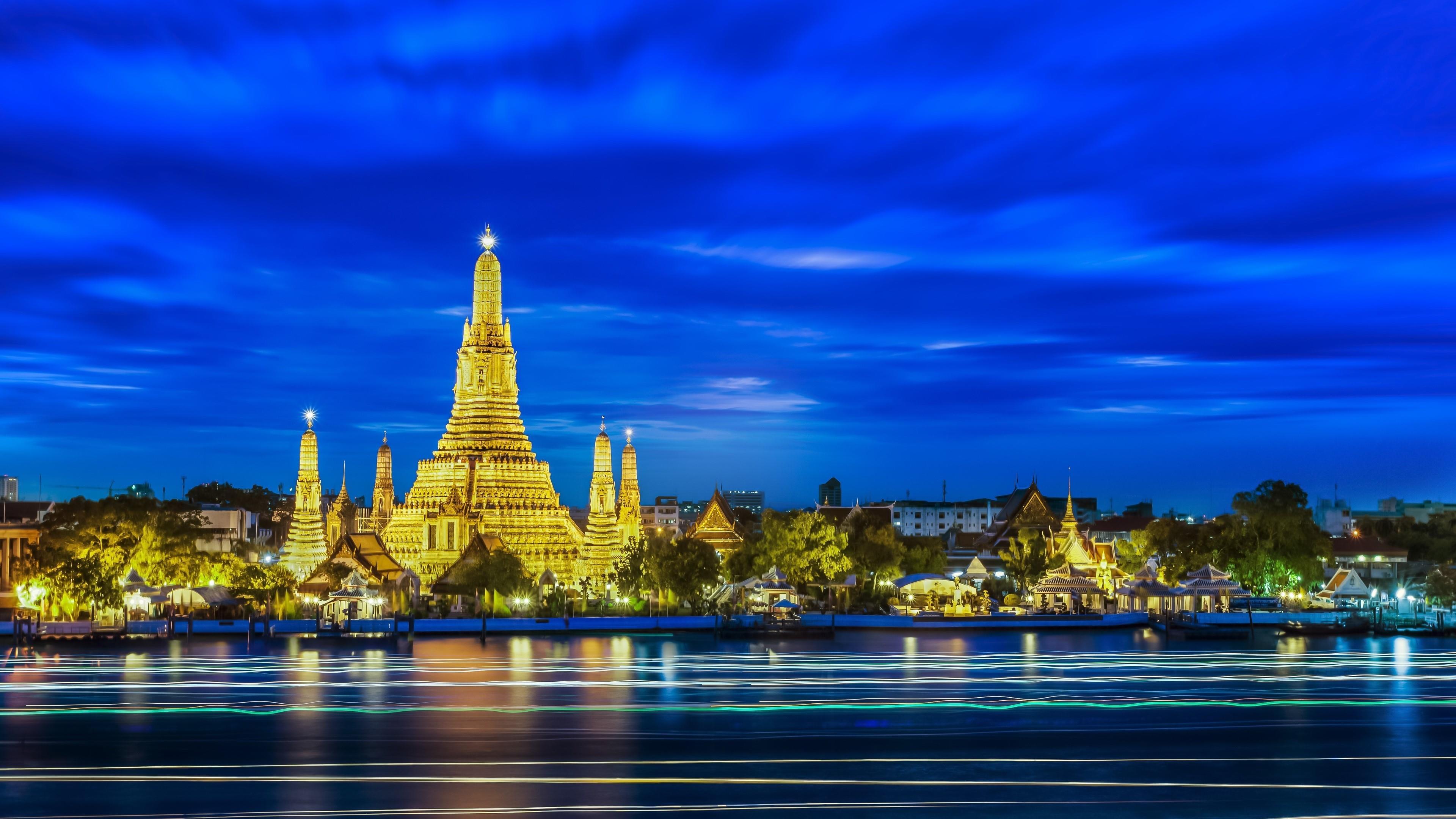 The Temple Of So Thorn, In Thailand, In The Evening Wallpaper