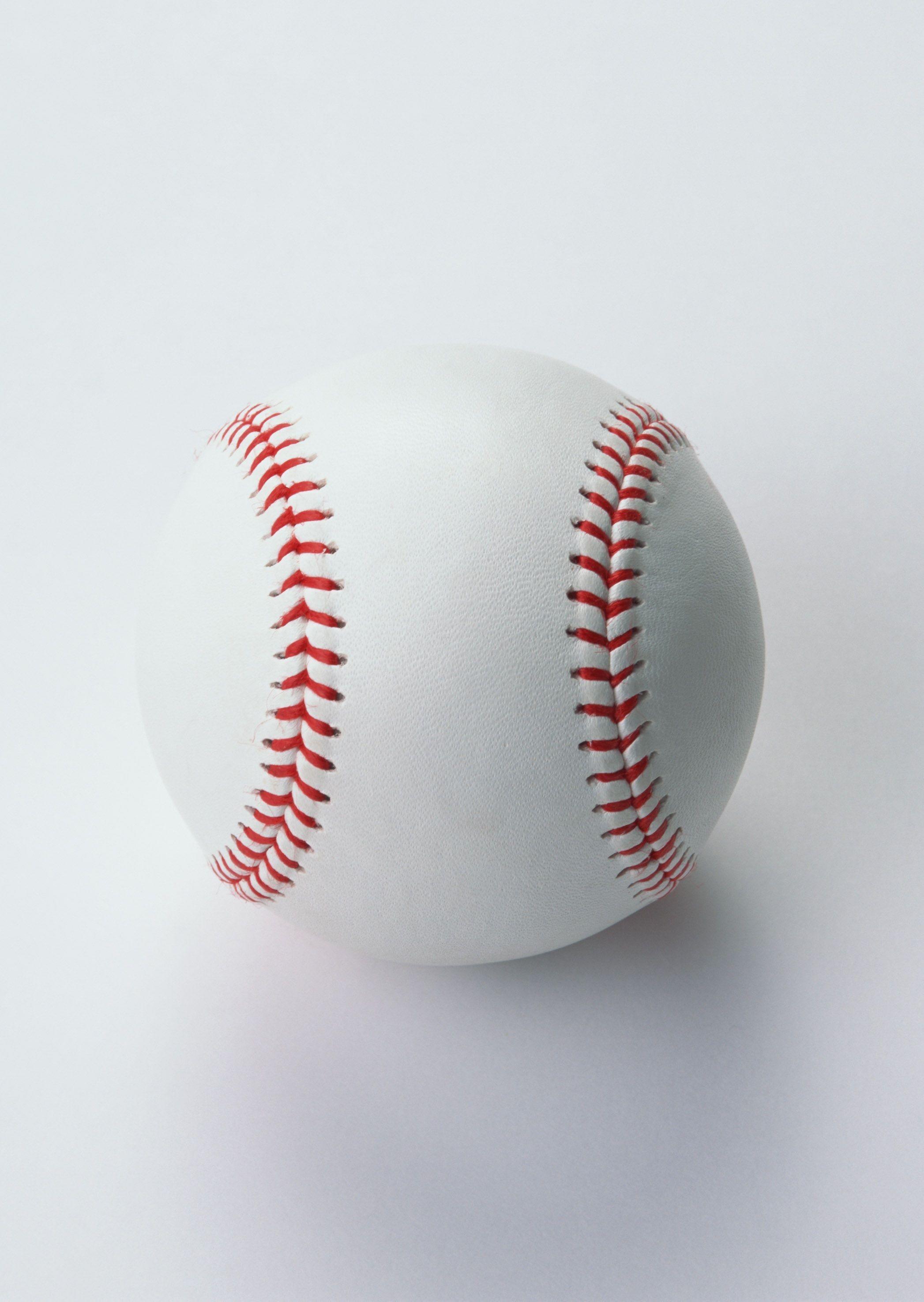 Free Photo of Baseball on white Background