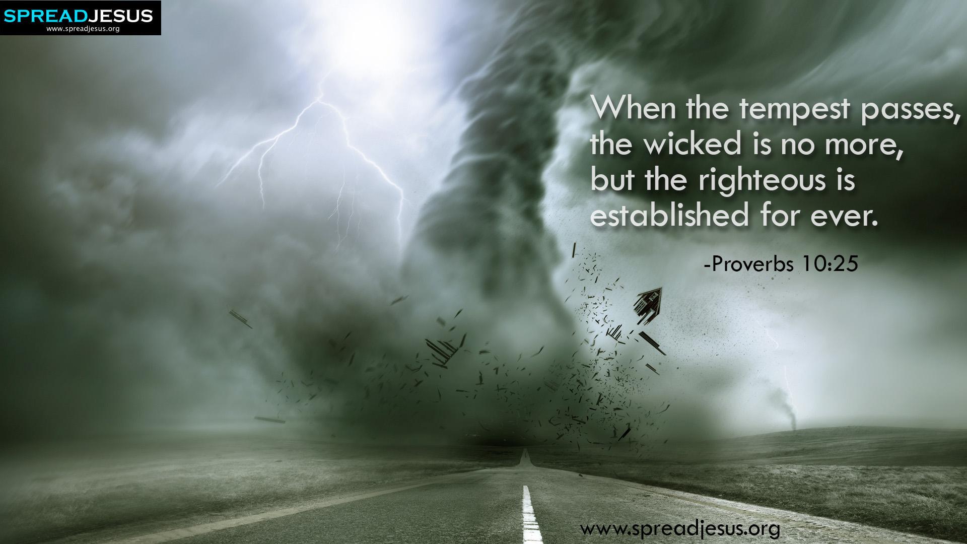Proverbs 10:25 Bible quotes HD Wallpaper Download When the tempest