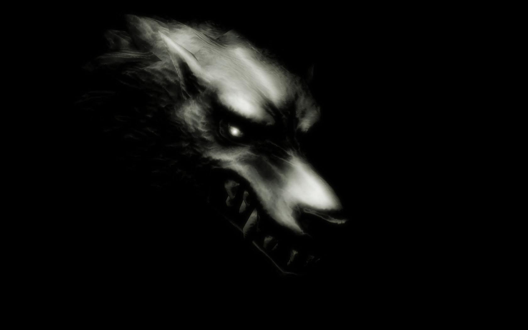 evil dark wolf