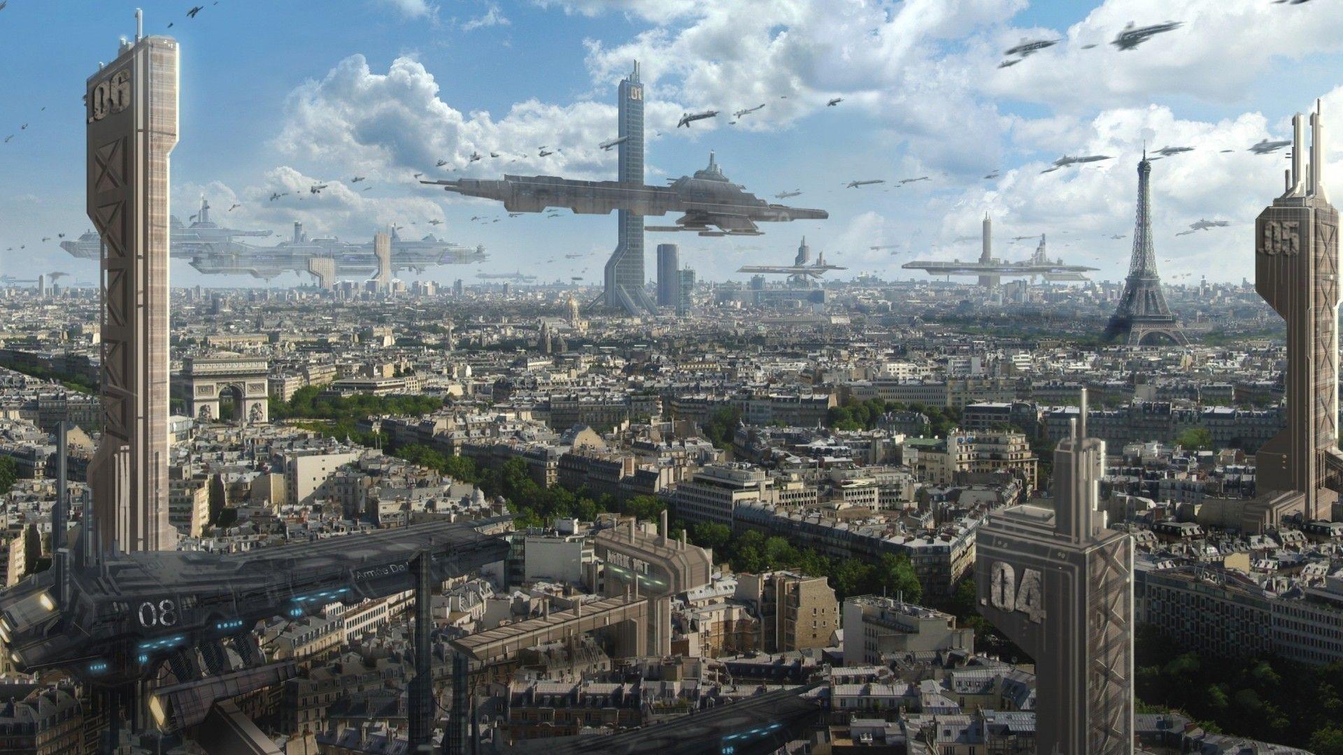 Futuristic City Wallpaper. fantasy cities