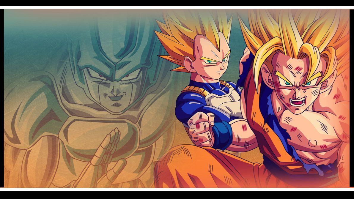 Goku and Vegeta vs Metal Cooler