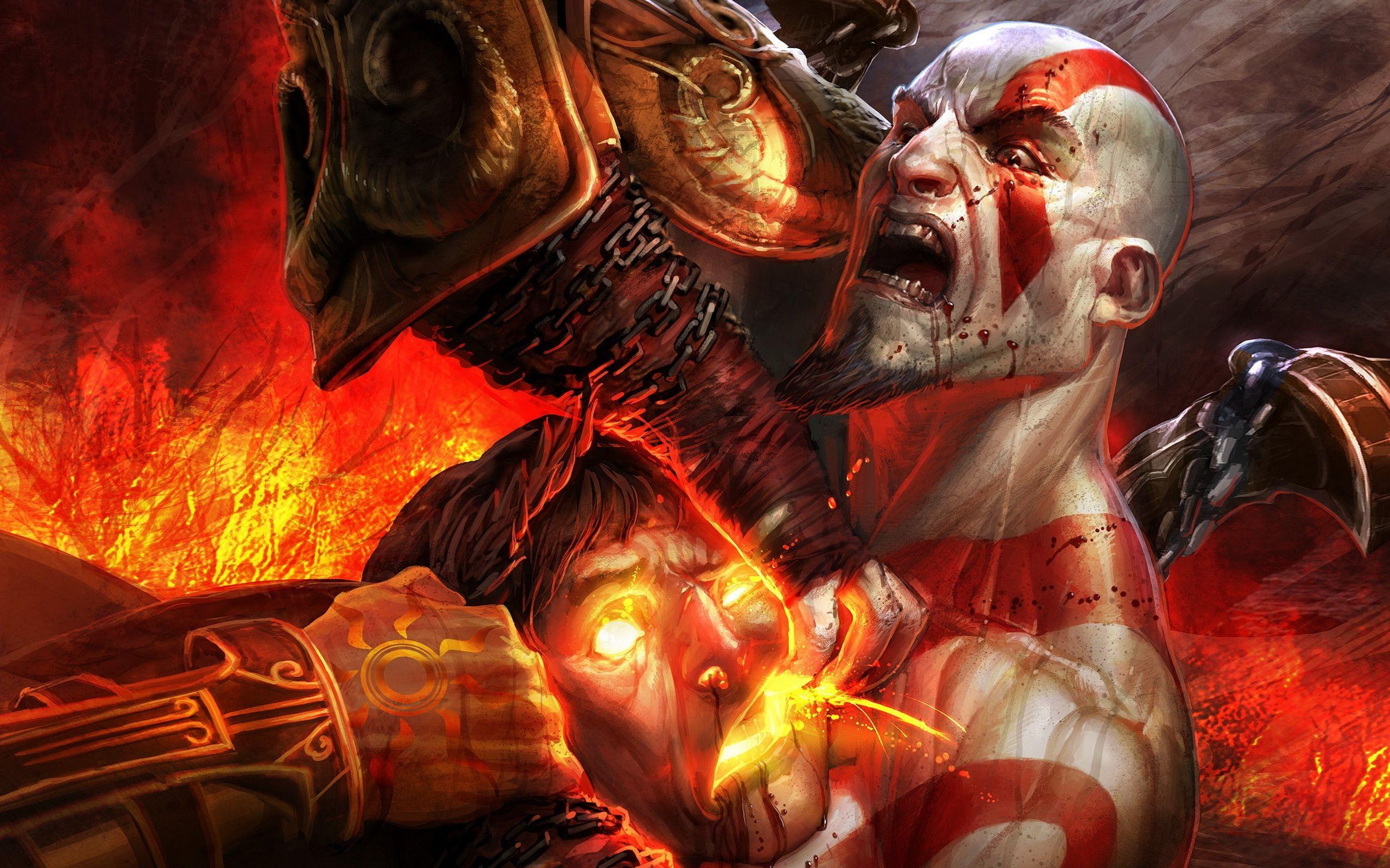 God of War 3 Logo HD Wallpaper - WallpaperFX