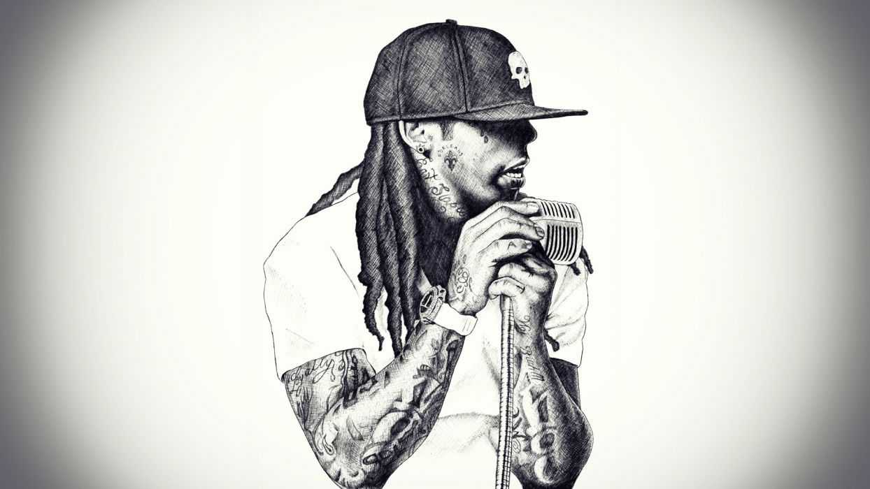 Wallpaper Of Singer Rap Microphone Lil Wayne Rapper Hip Hop Full HD