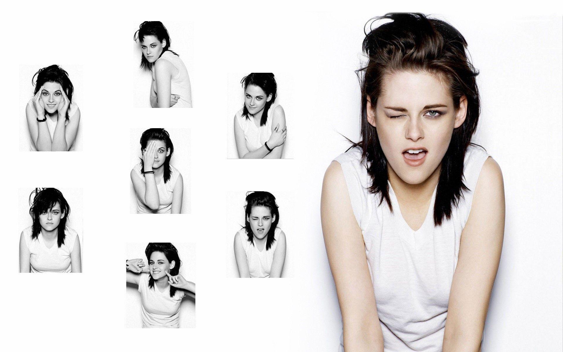 Beautiful Hollywood Actress Kristen Stewart with Funny Face. HD