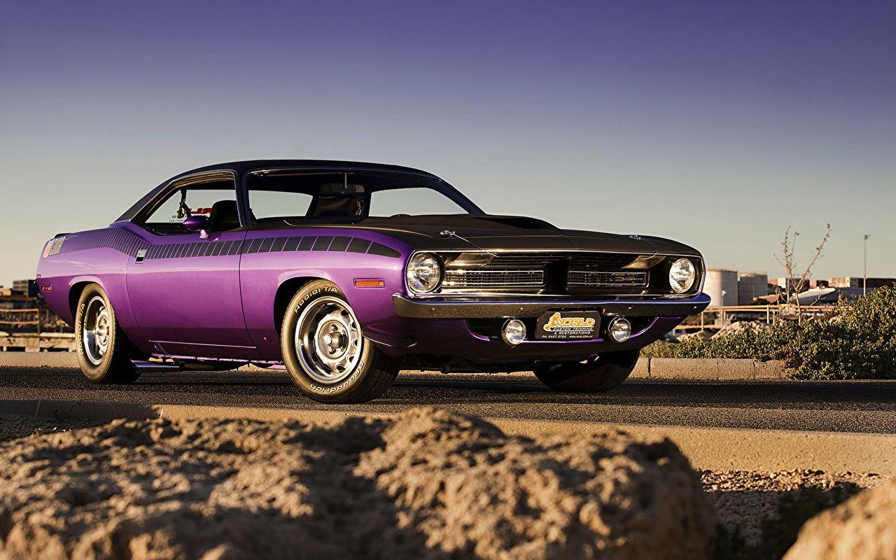 Image Plymouth cuda Violet automobile