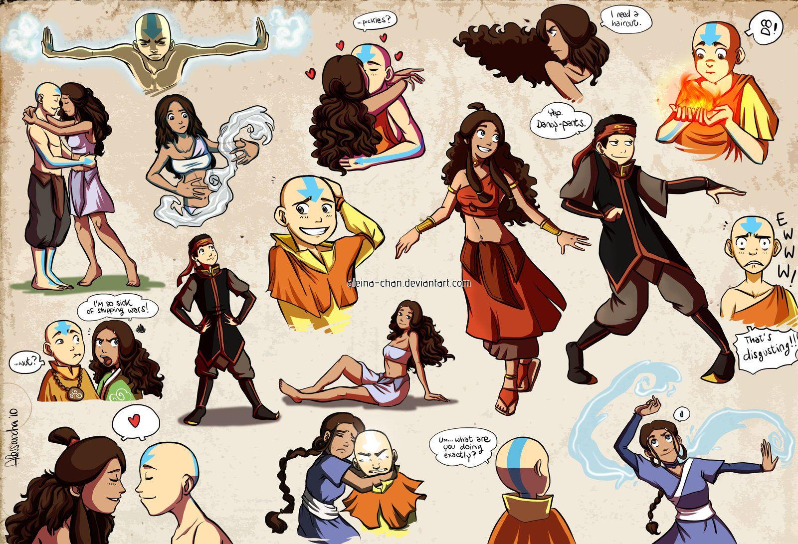 aang and katara collection picture, aang and katara collection wallpaper