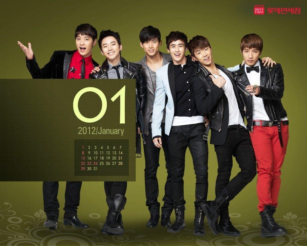 Update Wallpaper 2PM Calendar for Laptop Wallpaper Korean Kpop